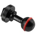 thumbnail image 2 of Diving Cold Shoe 1 Inch Ball Mount Head Base Adapter Connector For Underwater Camera Waterproof Hou, 2 of 5