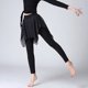 thumbnail image 4 of Pantalones de baile latino de color liso para mujer, longitud 9/10, leggings de ballet y aeróbic, 4 of 8