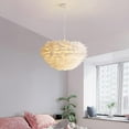 thumbnail image 4 of Homyl Feather Pendant Ceiling Light Chandelier LED Kitchen Lighting Hanging Lamp 30cm, 4 of 8