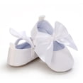 thumbnail image 3 of Infant Baby Girls Mary Jane Bowknot Flat Shoes Lightweight Soft Sole Princess Dress Shoes Toddler Shoes, 3 of 7