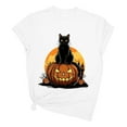 thumbnail image 2 of Miqool Shirts for Women Gothic Skeleton Print Vintage Graphic Casual Cotton Tops Funny Workout Athletic Shirts, 2 of 3
