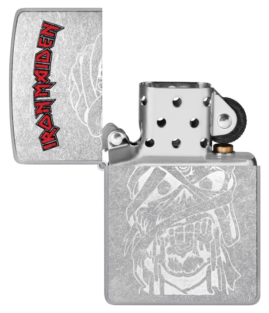 Zippo Iron Maiden Eddie Street Chrome Pocket Lighter