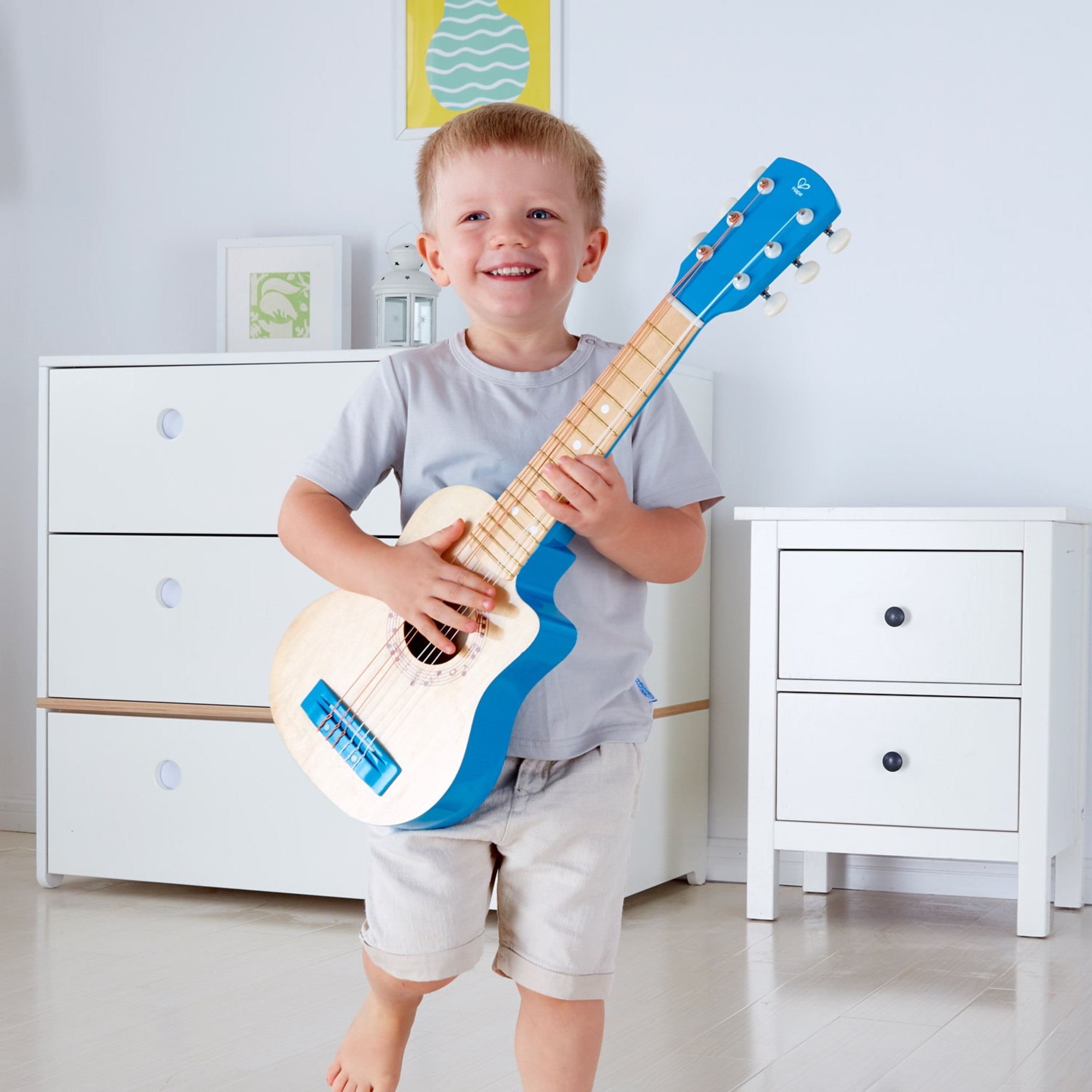 Hape First 26" Musical Guitar in Blue Lagoon, Preschool & Toddler