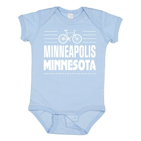 

Inktastic Minneapolis Minnesota Biking Gift Baby Boy or Baby Girl Bodysuit