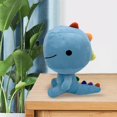 thumbnail image 3 of Lindo dinosaurio de peluche de juguete de dibujos les de peluche muñeca para decoración del hogar favores niñas regal Pequeño azul Sunnimix Juguetes de dinosaurios, 3 of 8