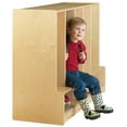 thumbnail image 6 of Toddler 5 Section Coat Locker with Step - with Clear Cubbie-Trays, 6 of 6
