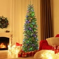 thumbnail image 2 of Costway 7.5FT Pre-Lit Hinged Artificial Christmas Tree w/ 796 Tips & 350 LED Lights, 2 of 10