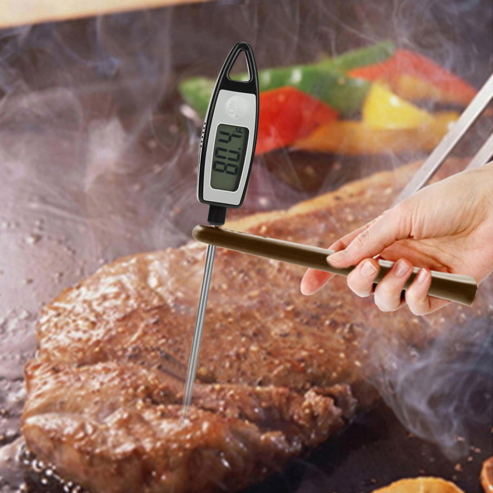 Meat Thermometer, Easy To Use Stainless Steel Probe Cooking Thermometer 5.2  Inches For Water Temperature For Barbecue For Food - Walmart.com
