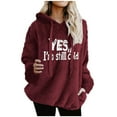 thumbnail image 2 of Karight Yes I'm Still Cold Sweatshirt Women Fuzzy Fleece Pullover Winter Warm Crewneck Sweaters Fur Faux Fluffy Coat Outwear, 2 of 6