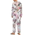 thumbnail image 3 of Pochacco Unisex Onesie Pajamas Zipper Jumpsuit Hooded One Piece Sleepwear for Family Mens Womens, 3 of 8