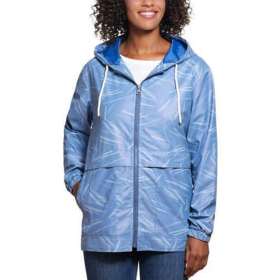 Weatherproof Vintage Ladies' Hooded Rain Slicker Jacket, Riverside XXL