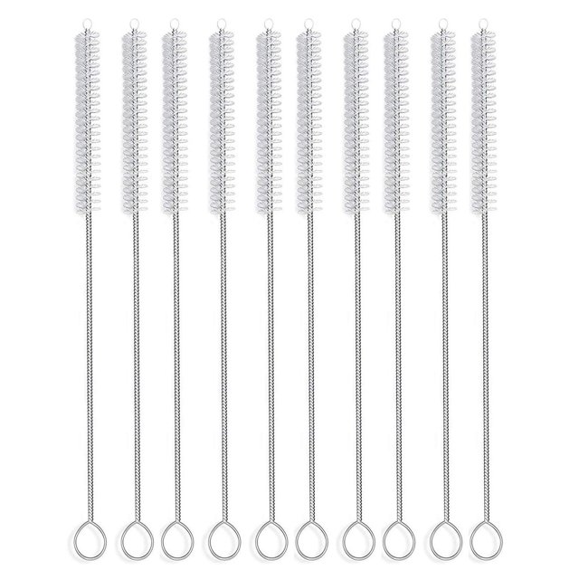 Limpiador de cepillos para popotes desin de 30 cm, nylon, paquete de 10