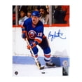 thumbnail image 1 of Bryan Trottier Autographed New York Islanders Game Action 8x10 Photo, 1 of 1