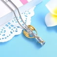 thumbnail image 4 of Angel Lady Stainless Steel Cremation Pendant Necklace Ashes Keepsake Holder Memorial Urn Jewelry for Human Ashes, 4 of 5