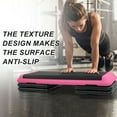 thumbnail image 7 of FlexWave 43-inch Aerobic Step Platform, Adjustable Fitness Stepper with 4 Adjustable Step Risers, Aerobics Stepper Workout Stepper for Aerobic Strength and Training in Home Gym, Pink, 7 of 7