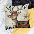 thumbnail image 2 of SHANXI Christmas Buffalo Plaids Throw Pillow Cases for Christmas Sofa Couch 12x12in, 2 of 5