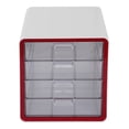 thumbnail image 2 of Archivero de 4 Niveles AGBOX con Puerta Transparente Rojo, 2 of 5