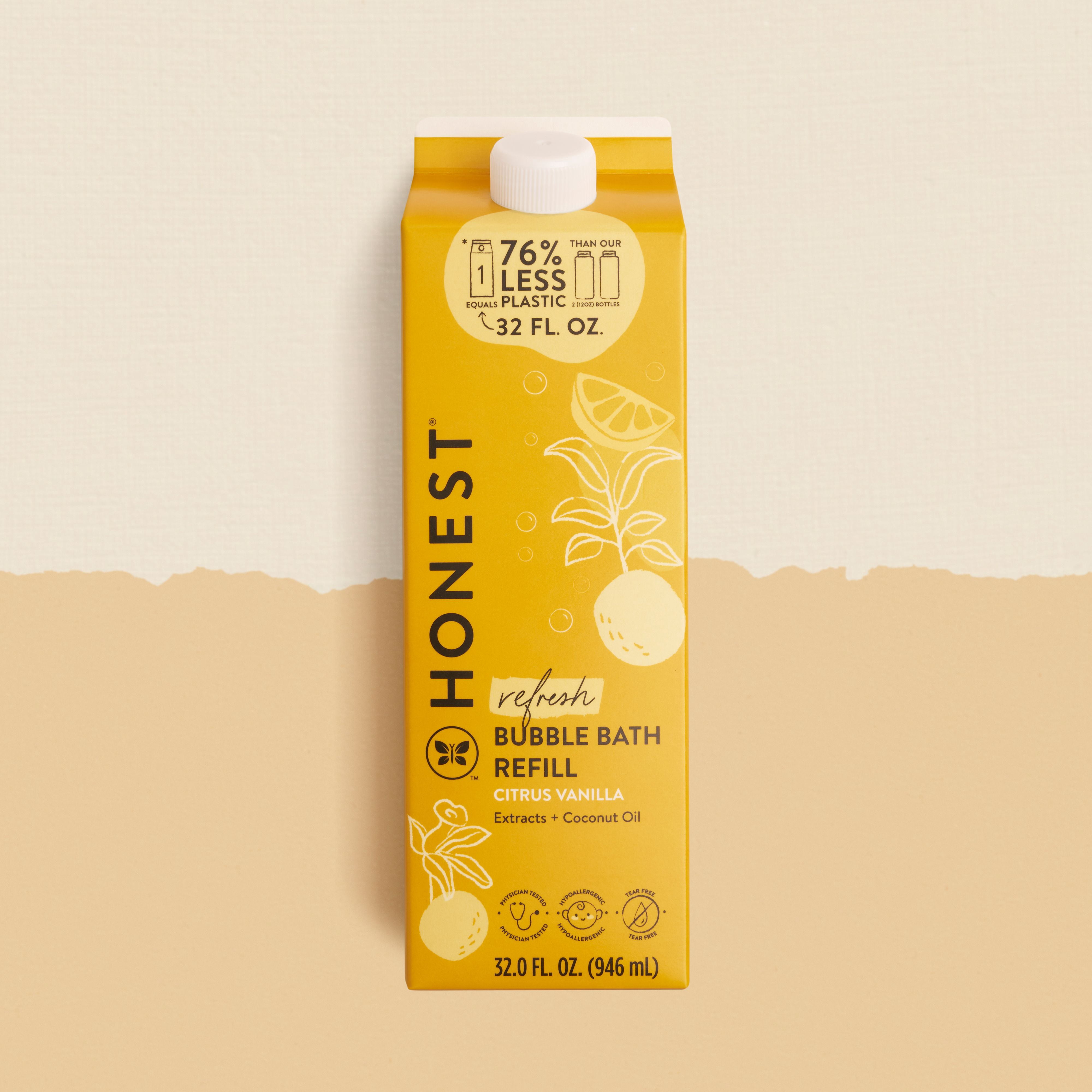 The Honest Company Bubble Bath Carton Refill Citrus Vanilla 32 fl oz