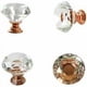 thumbnail image 2 of Tirador rosa de 10 x 30 mm para puertas y muebles, pomo para gabinete con detalles en oro rosa y diamantes brillantes, 2 of 4