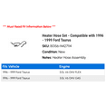 thumbnail image 2 of Heater Hose Set - Compatible with 1996 - 1999 Ford Taurus 1997 1998, 2 of 2