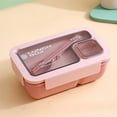 thumbnail image 3 of Zenithome Reusable Divided Lunch Box Portable Bento Box Portable Plastic Partition Integrated Lunch Box, Multi-functional Light Food Bento Box, 3 of 4