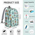 thumbnail image 4 of Robot and Blasters Blue Pattern Backpack for School, Cute School Bag with Adjustable Shoulder Straps and Padded Back, 15.7"x11.8"x5.5", 4 of 4