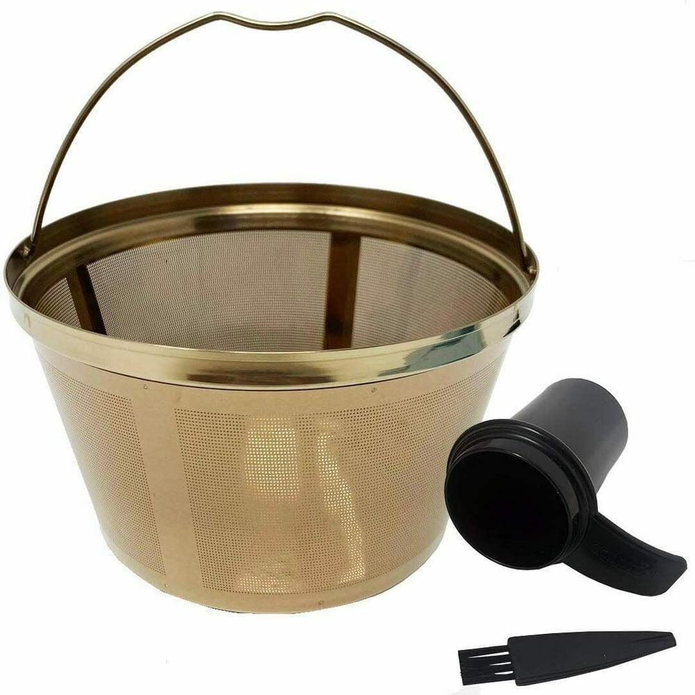 GoldTone Stainless Steel 812 Cup Basket Style Coffee Filter, Reusable