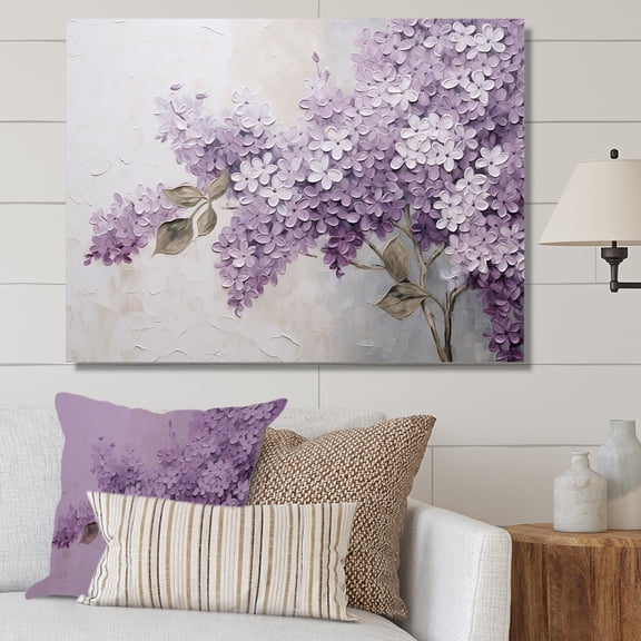 Designart "Dreamscape Of Beautiful Lilacs" Lilacs Wall Decor