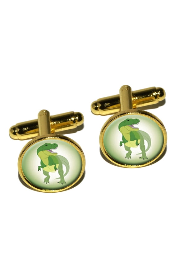 Tyrannosaurus Rex - T-rex Dinosaur Round Cufflinks