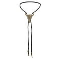 thumbnail image 3 of Minnieouse Corbatas doradas para hombres Bolo de moda estadounidense Corbata de collar de estilo occidental ajustable como regalo perfecto con cuerno de Type3 NO3 Minnieouse AP004546-03, 3 of 6