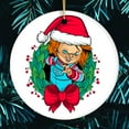 thumbnail image 2 of Santa Chucky Christmas Ornament, 2 of 5