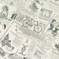 thumbnail image 2 of Papel tapiz de periódico autoadhesivo de vinilo vintage, papel tapiz autoadhesivo despegable y pegable para decoración de dormitorio y sala de estar - Periódico, 45 cm x 3 m | JUNJUN, 2 of 5