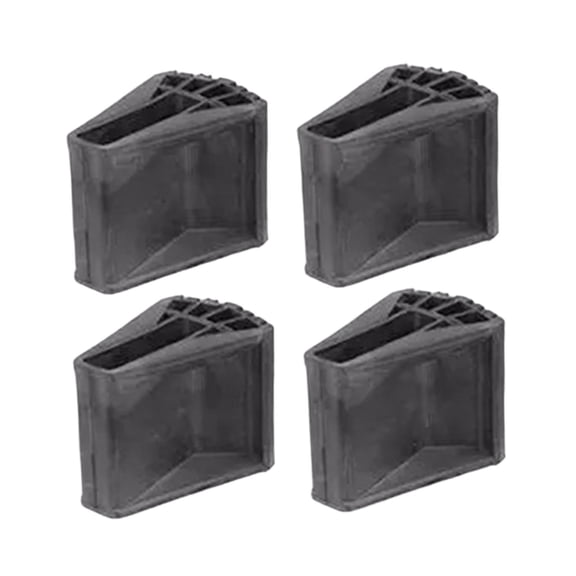 Almencla 4x Couvre-Pieds Antidérapants de Remplacement Stabilité Améliorée Coussin de Pied d'Échelle Noir
