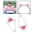 thumbnail image 3 of 2 piezas de desmontables accesorios de silicona para auriculares rosa, 3 of 8