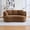 Brown, variant on CKEASEAN 73.8" Cozy 2-Seater Curved Cloud Couch with Cushion & Wood Frame, Modern Plush Chenille Curved Loveseat Sofa, Comfy Deep Seat Sofa for Living Room, Apartment, Small Spaces
