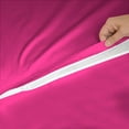 thumbnail image 6 of DNG Creations 5 Piece Zipper Sheet Set - Include (1 Elastic Fitted Sheet , 1 Base Sheet has Zipper, 1 Flat Sheet And 2 Pillowcase) 8 Inch Deep Pocket ( Solid Hot-Pink - Olympic Queen ), 6 of 7