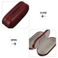 thumbnail image 3 of Phenofice Travel Sunglass Case Double Eyeglass Case Hard Shell Dark Red 1Set for Men, 3 of 8