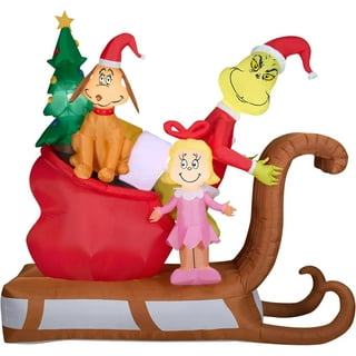 NEW Grinch Car Buddy 3.5' Inflatable Christmas W/ CAR ADAPTER Funny Xmas  Decor