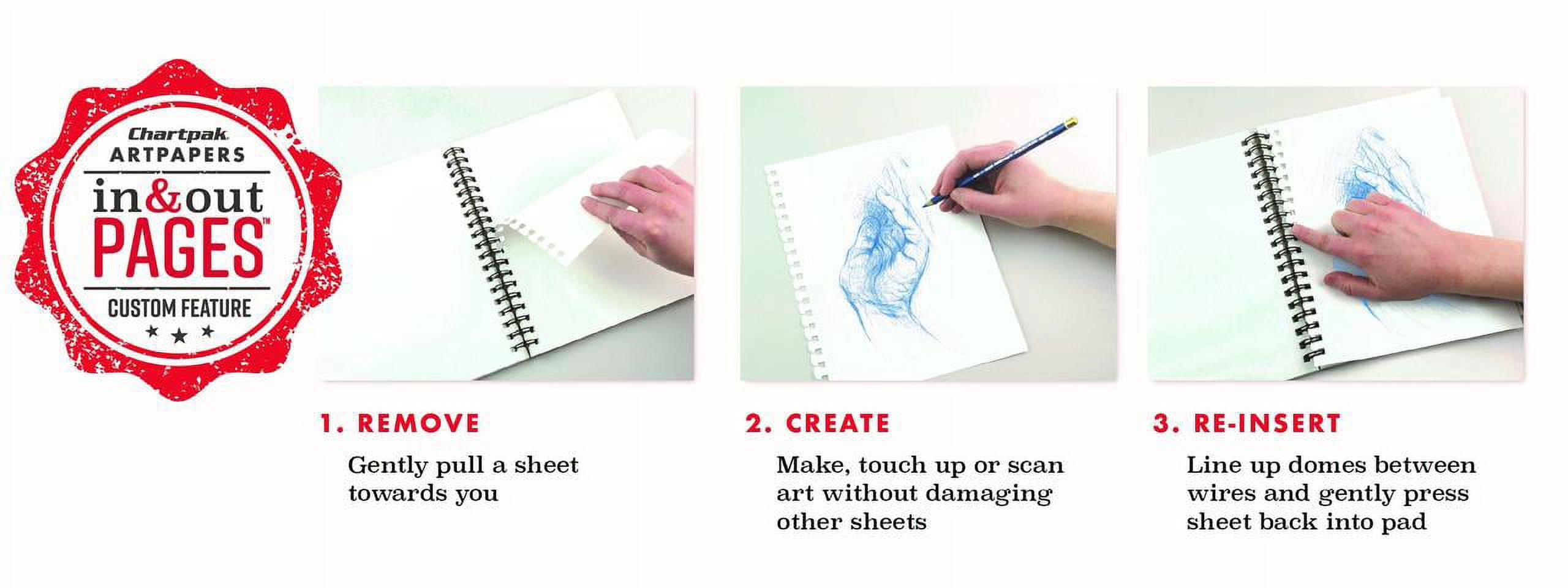 Grumbacher Aquarellpapier Kaltgepresst – 22,9 X 30,5 Cm, 300 G/m², 30 Blatt, Drahtgebunden Mit 'In & Out'-Seiten, USA-made