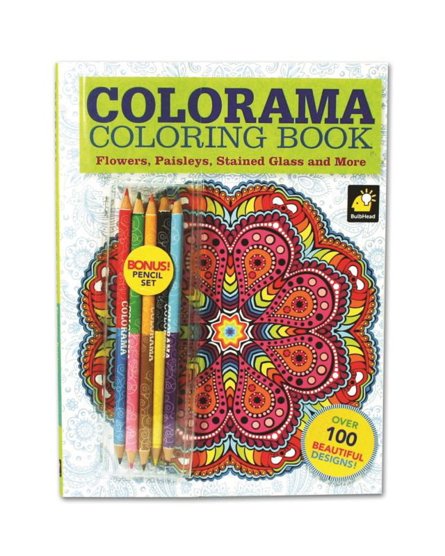 Download Colorama Coloring Book for Adults with 12 Colored Pencils - Walmart.com - Walmart.com