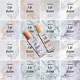 1 Set 80Pcs 8 styles Paper Lip Balm Adhesive Label Stickers Word ...