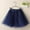 Navy, variant on Idoravan Women's Basic Versatile Skirt Clearance Women Ballet Layered Organza Lace Mini Skirt