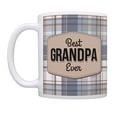 thumbnail image 2 of ThisWear Best Grandpa Gifts Best Grandpa Ever Cup Plaid Grandpa Fathers Day Mug Coffee Mug Blue Plaid, 2 of 4