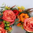 thumbnail image 6 of Fall Wreaths for Front Door, Rustic Autumn Wreath with Pumpkin,Rose,Berry Branchesm, Artificial Mixed Leaves Thanksgiving Wreath Fall Door Wreath for Halloween Indoor Outdoor Decor, 6 of 8
