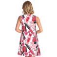 thumbnail image 2 of Bixox Makeup Print Women's Sleeveless A-Line Dress with Pockets, Casual Knee-Length Tank Dress for Summer-X-Large, 2 of 7