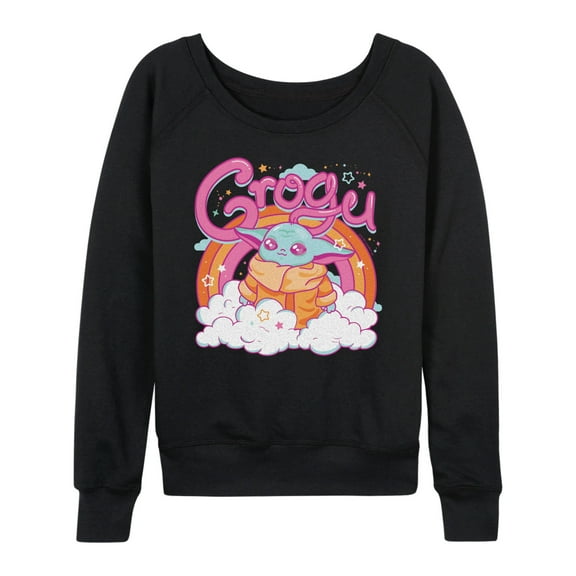 Star Wars - Grogu Kawaii - Women's French Terry Long Sleeve Pullover