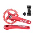 thumbnail image 2 of Bicicleta de Montaña Crankset  104BCD Aleación de Aluminio Y Soporte Eje rojo 34T Sharpla  Brazo de manivela de bicicleta plegable, 2 of 8