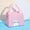 Pink, variant on Ycandiee Insulated Lunch Bags, Bento Bags, Cute Lunch Tote Bag, Small Cooler Bags, Waterproof Cartoon Lunch Box Bag for Work Picnic