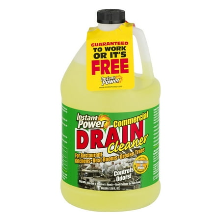 Main Drain Cleaner - Instant Power Commercial Drain Cleaner, 1.0 Gallon