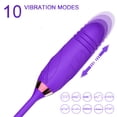 thumbnail image 5 of Tluda Jouets Vibrants Rose pour Femmes, Vibromasseur 3 en 1 à Point G avec Gode Vibrant Rouge, 5 of 5